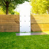 Straight Flat Railway Sleeper Brackets - 190mm × 490mm (Pack of 4)